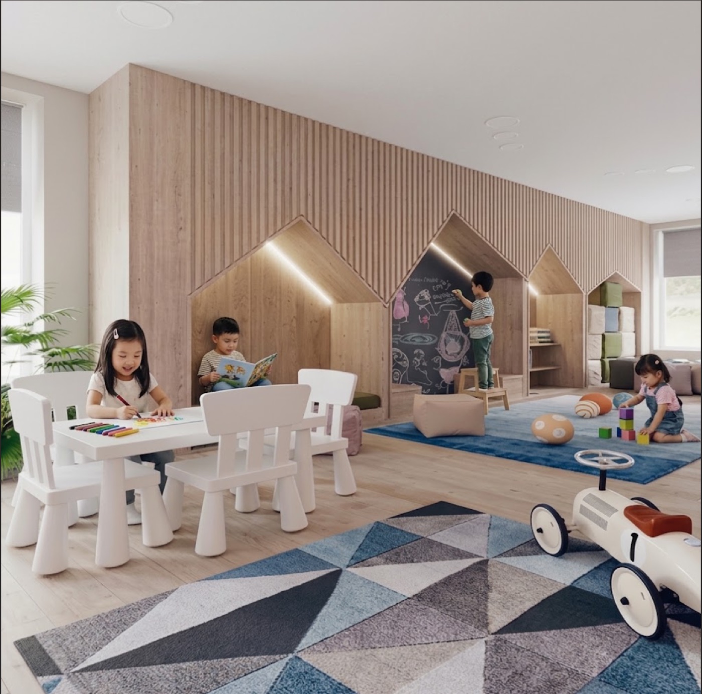 Children's playroom at Aeon Bleu