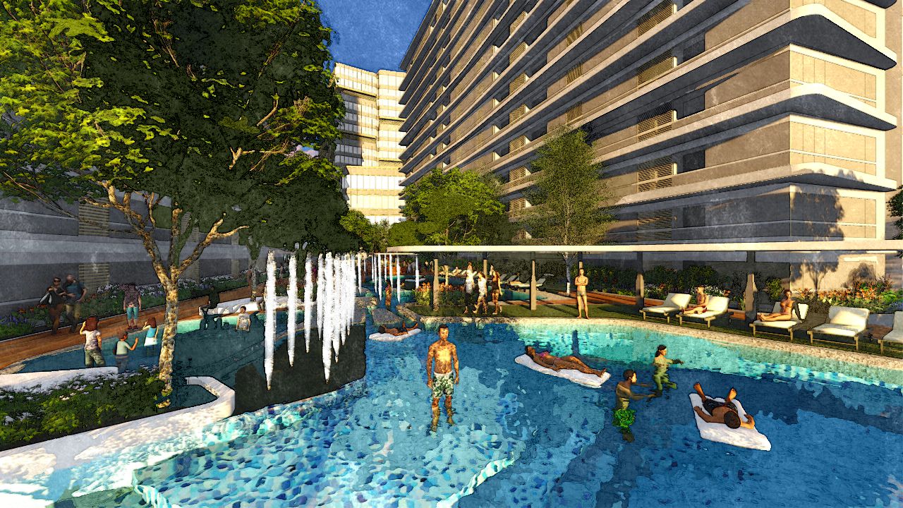 Wellness pool at Aeon Bleu