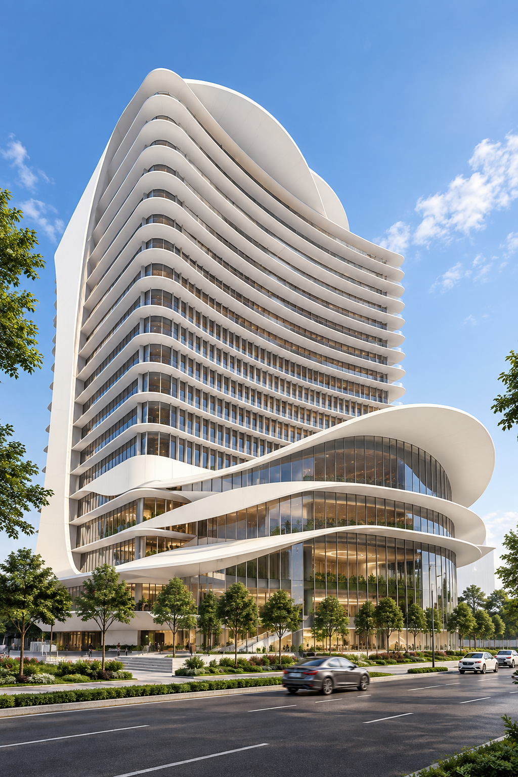 De La Salle University — Davao campus within DGT. Architect's perspective, The West Village at DGT